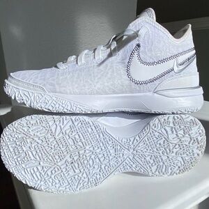 Size 9- Nike Zoom Lebron NXXT Gen - White / Metallic Silver - DR8784-101
